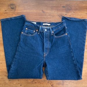 Levi’s RIBCAGE Straight Ankle - 27 - Dark Wash (discontinued Life’s Work)